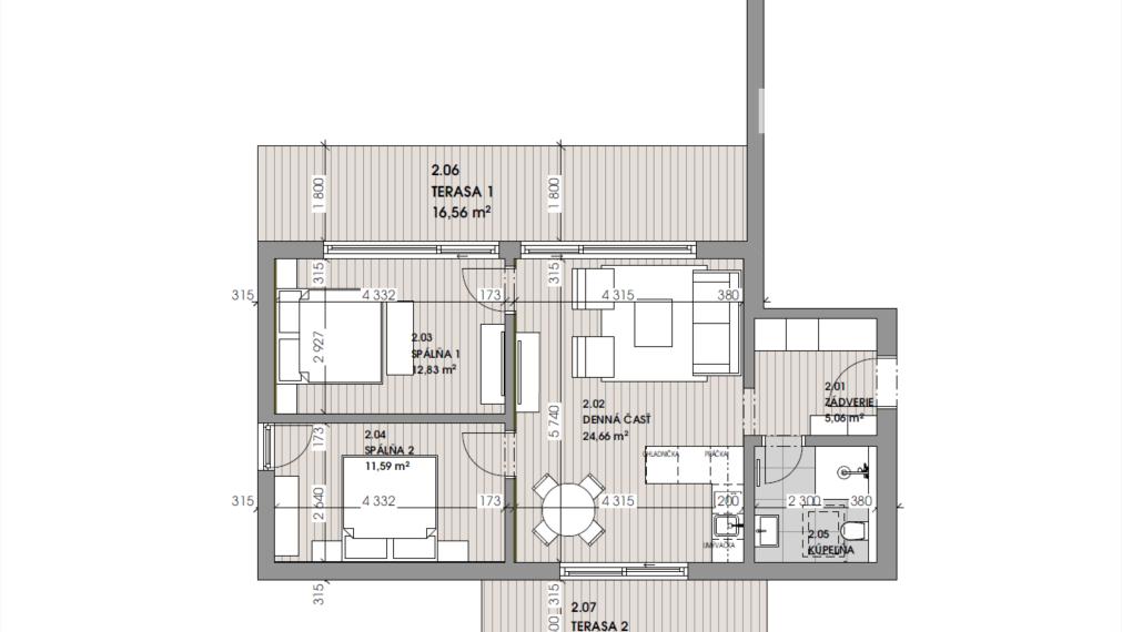 Rezervované! Krásny strešný 3 izbový apartmán s výhľadom na Lomnický štít priamo pri golfovom ihrisku. Možný odpočet DPH.