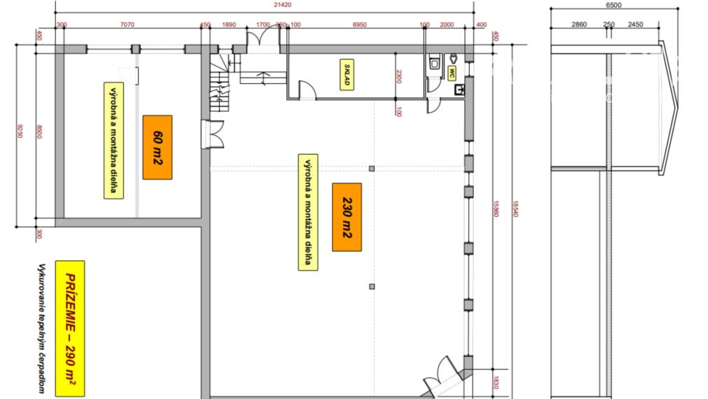 Výrobno - skladové priestory na predaj v Podvaží. Možnosť predaja celej firmy.